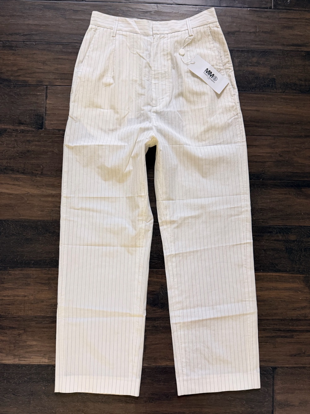 MAISON MARGIELA Beautiful Tailored Pinstripe Airy Cotton Trouser Pant 40/4 NWT